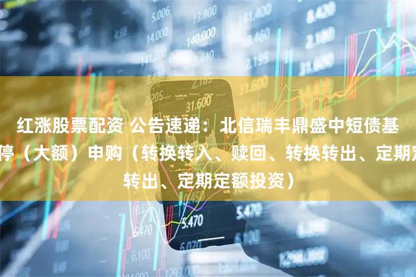 红涨股票配资 公告速递：北信瑞丰鼎盛中短债基金基金暂停（大额）申购（转换转入、赎回、转换转出、定期定额投资）